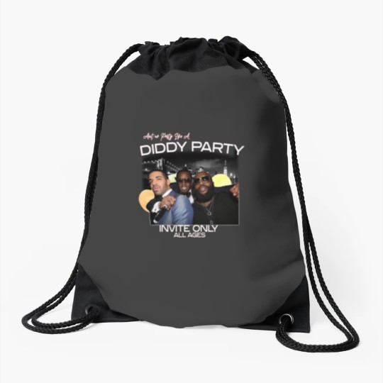 Discover Aint No Party Like A Diddy Party Ver 3, Rap Unisex Drawstring Bags
