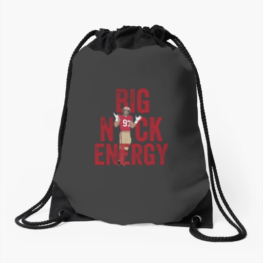 Discover Vintage Nick Bosa Drawstring Bag - Big Nick Energy Edition