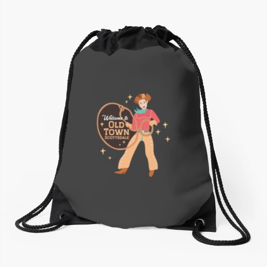 Discover Old Town in Scottsdale AZ Drawstring Bags
