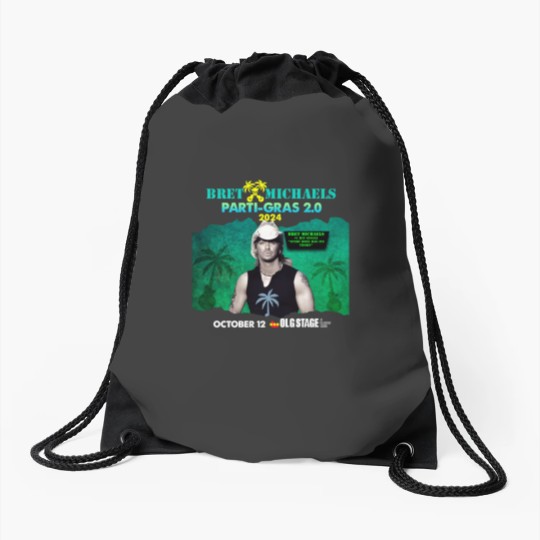 Discover New Popular!!! Bret Michaels Tour 2024 Gift For Fan Drawstring Bags