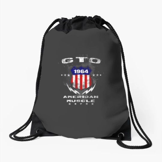Discover 1964 GTO American Muscle v3 Drawstring Bags