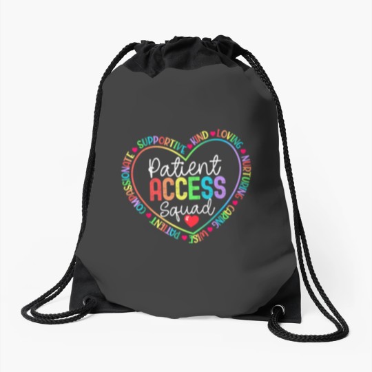 Discover Patient Access Squad Specialist Rainbow Appreciation Drawstring Bags