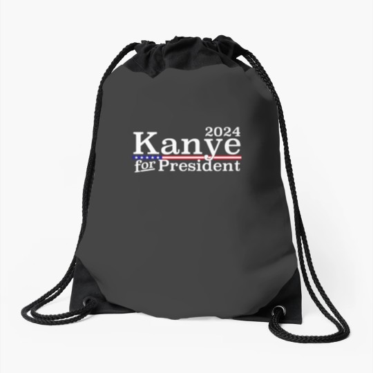 Discover Kanye 2024 For President Drawstring Bags
