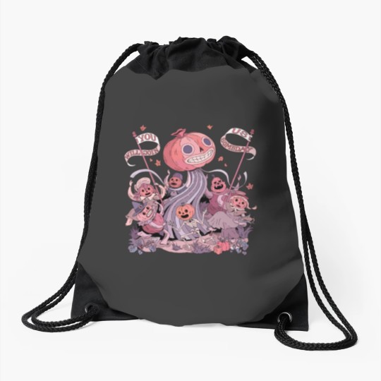 Discover Over The Garden Wall Drawstring Bags, Vintage Pottsfield Halloween Pumpkin Drawstring Bags
