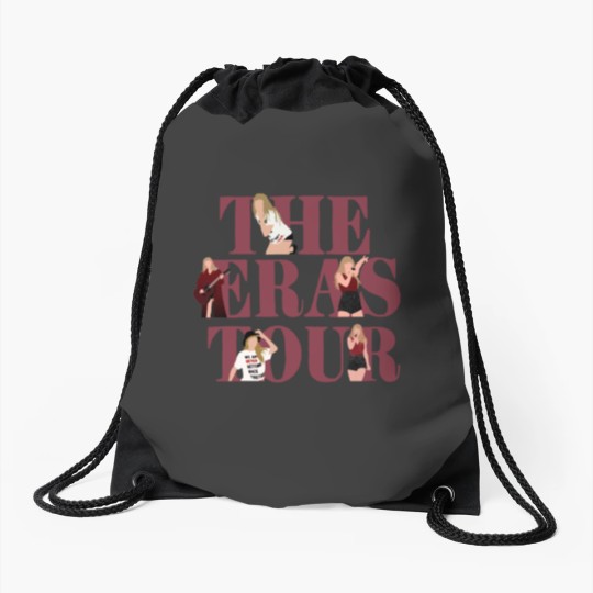 Discover red theeras tour Drawstring Bags