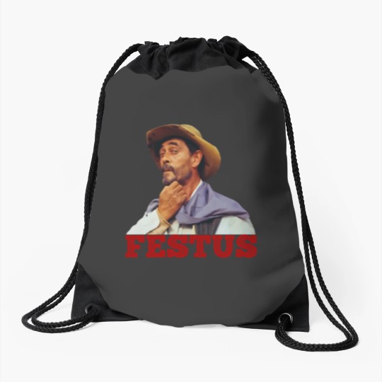 Discover Festus - Gunsmoke - 50s Tv Western Drawstring Bags