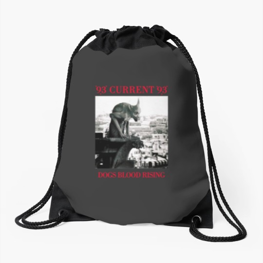 Discover 93-current-dogs-blood-rising Drawstring Bags