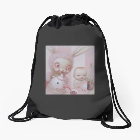 Discover mark ryden pink bunny Drawstring Bags