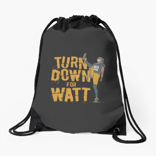 Discover TJ Watt Turn Down For Watt Drawstring Bags