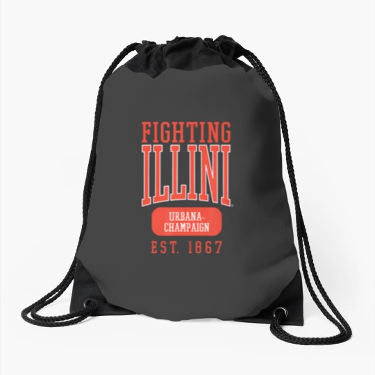 Discover 70 University Of Illinois Fighting Illini Founded Date Drawstring Bags Drawstring Bags