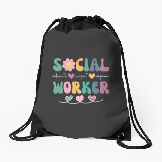 Discover Social Worker Graduation Drawstring Bag Gift