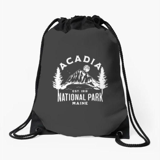 Discover Acadia National Park  Acadia Park  Acadia Maine  Acadia Trip  Acadia Camping 800 Drawstring Bags