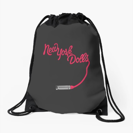 Discover Private New York Dolls World Drawstring Bags