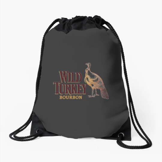 Discover Wild Turkey Logo Drawstring Bags