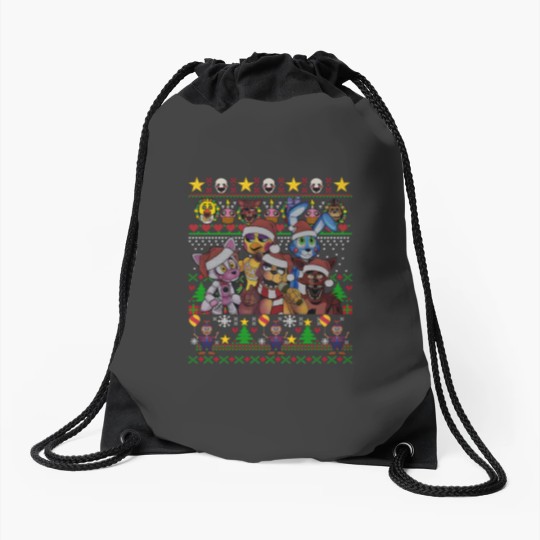 Discover FNAF Five Nights at Freddy's Christmas Ugly Drawstring Bags