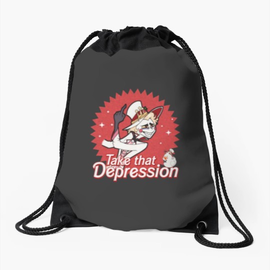 Discover Take That Depression Drawstring Bag