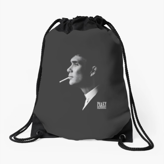Discover Tommy Shelby Unisex Drawstring Bags, Cillian Murphy, Peaky Blinders, Gangster, TV Show Drawstring Bags