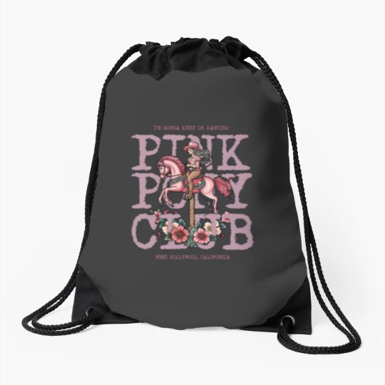 Discover Pink Pony Club Drawstring Bags, I'm Gonna Keep On Dancing, Midwest Princess 2024 Tour Drawstring Bags