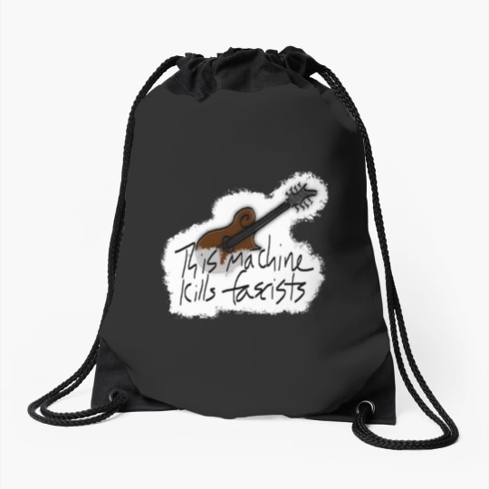 Discover Mandolin This Machine Kills Fascists Drawstring Bags