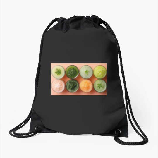 Discover 1063 Citrus Symphony Smoothies Drawstring Bags