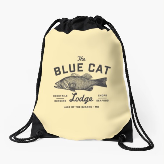Discover Ozark Blue Cat Lodge Drawstring Bags Classic Unisex Missouri Drawstring Bags