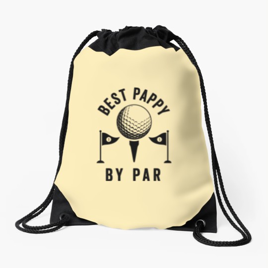 Discover Best Dad by Par Drawstring Bags