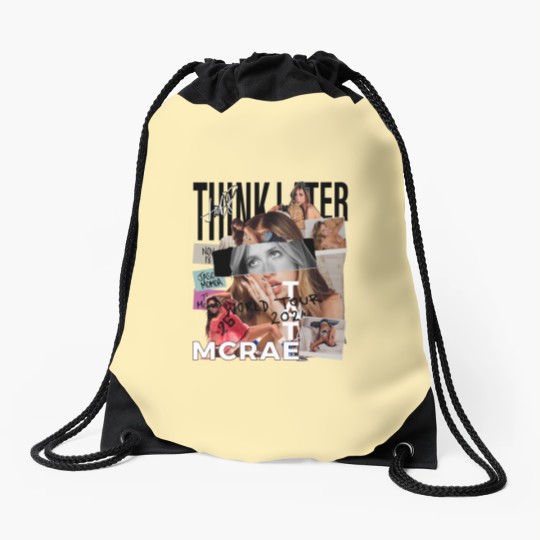 Discover Tate Mcrae Drawstring Bags, Think Later World Tour 2024