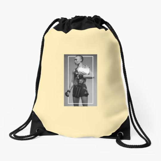 Discover Vintage Rose Namajunas Drawstring Bags