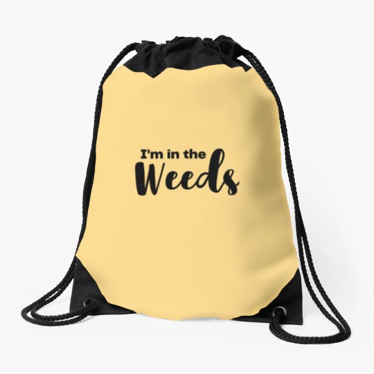 Discover In The Weeds Drawstring Bags