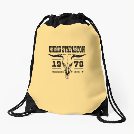 Discover Chris Stapleton ESTD 1978 Drawstring Bags, Chris Stapleton Bullhead