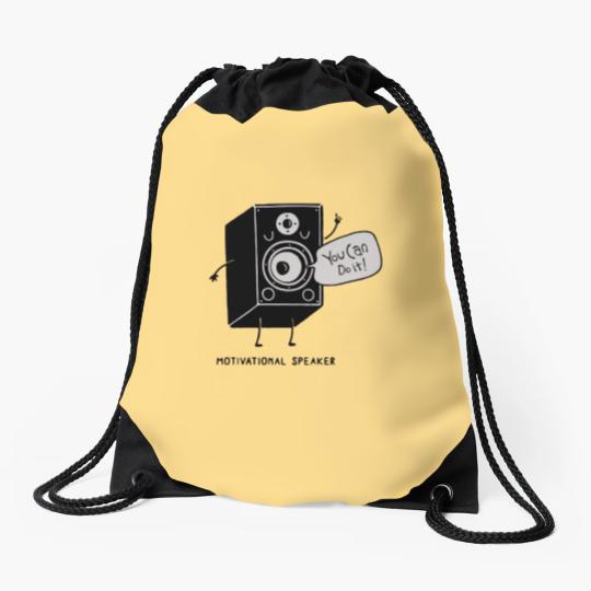 Discover Motivational Speaker Drawstring Bags