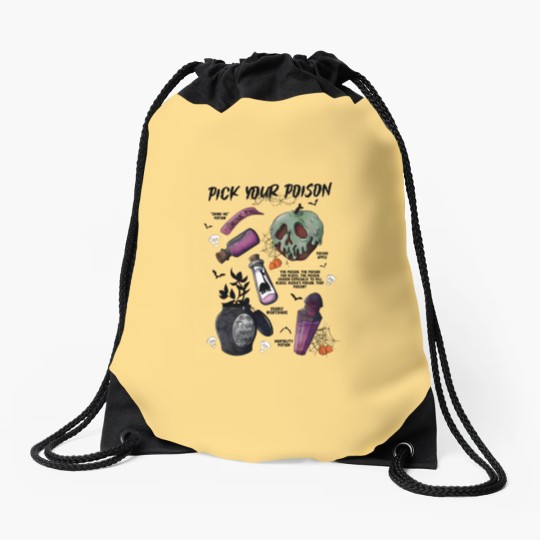 Discover Pick Your Poison Drawstring Bags