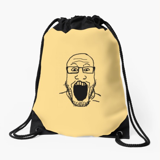 Discover Soyjak Drawstring Bags