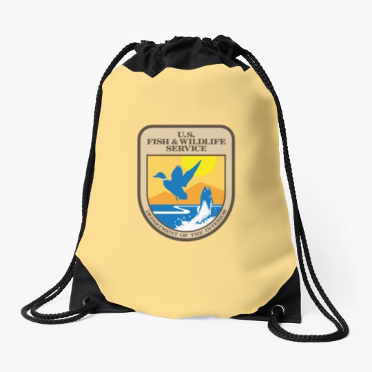 Discover US Fish and Wildlife Service Active Drawstring Bags