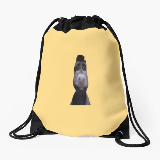 Discover Staring Donkey from shrek Drawstring Bags