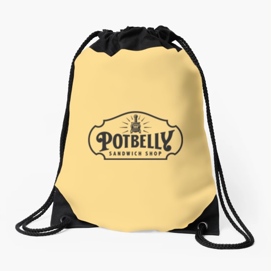 Discover resto potbelly sandwich Drawstring Bags