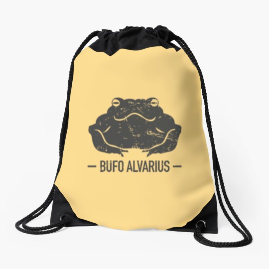 Discover Bufo Alvarius Colorado River Toad Drawstring Bags