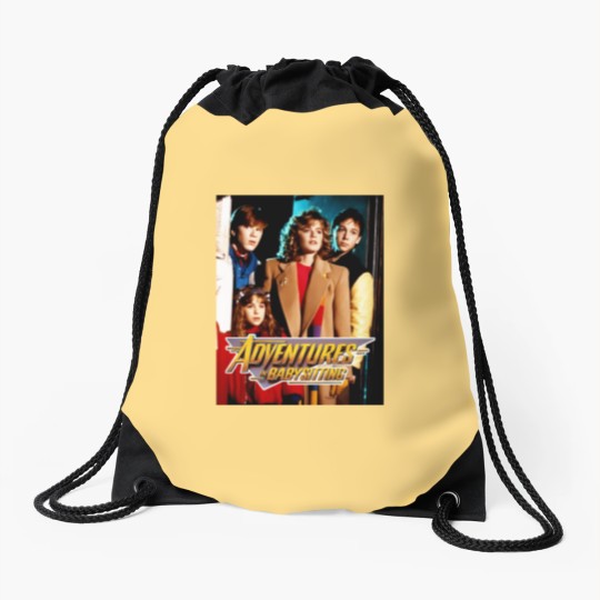 Discover Adventures In Babysitting Drawstring Bags