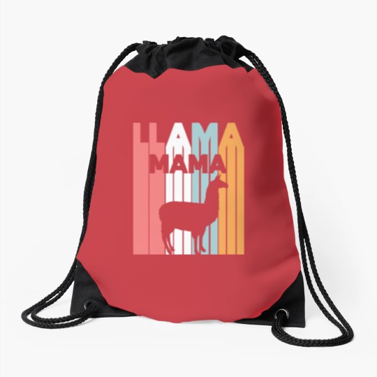 Discover Llama/Alpaca Design - LLAMA MAMA Drawstring Bags
