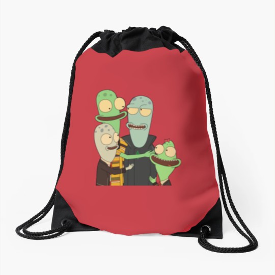 Discover solar opposites Family Drawstring Bags
