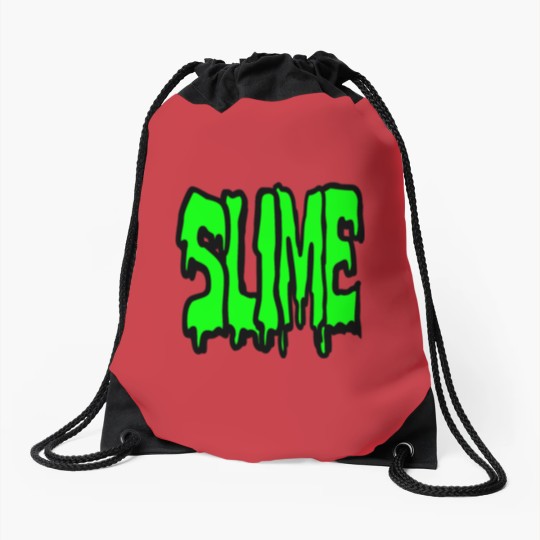 Discover Slime, nothing but pure disgusting slime Drawstring Bags