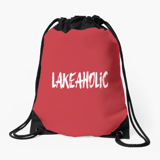 Discover Lakeaholic Drawstring Bags