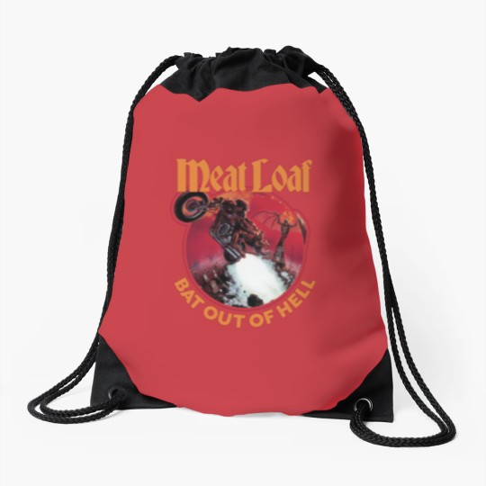 Discover Meat Loaf Bat Out Of Hell Drawstring Bags