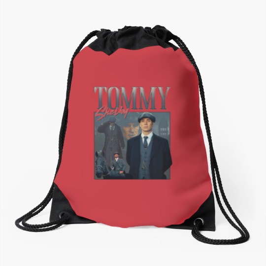 Discover Tommy Shelby Homage Drawstring Bags Drawstring Bags Top Peaky TV Show Gift Tom Thomas By Order Cillian Murphy