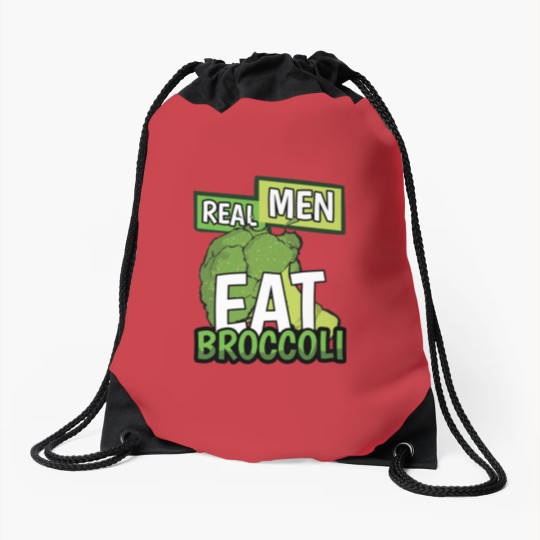 Discover Real Men Eat Broccoli - Men - Drawstring Bags