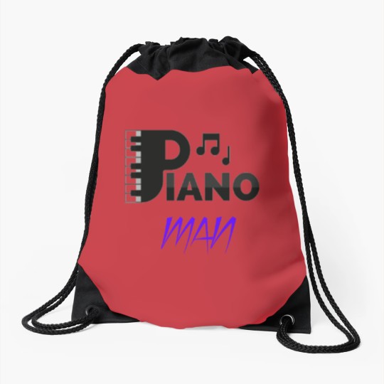 Discover Piano Man Drawstring Bags
