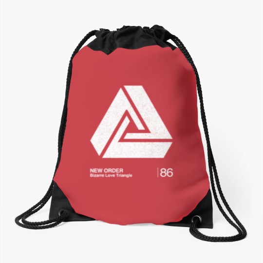 Discover Bizarre Love Triangle / Minimalist Graphic Artwork Design - New Order - Drawstring Bags