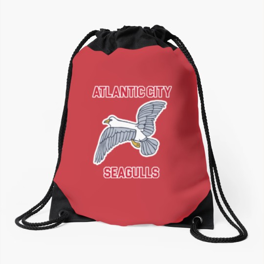 Discover Atlantic City Seagulls )( Retro Throwback Basketball Team - Atlantic City - Drawstring Bags