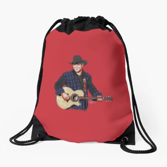 Discover John Michael Montgomery - An illustration by Paul Cemmick - John Michael Montgomery - Drawstring Bags