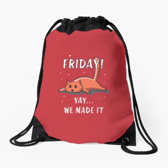 Discover Cat Drawstring Bags | Friday Yay we Made it Drawstring Bags